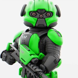 CYBER SOLDIER MECHA  V2  RIGGED