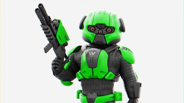 CYBER SOLDIER MECHA  V2  RIGGED