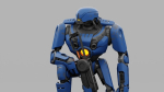 Cyborg cop  rigged