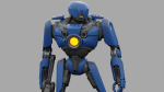 Cyborg cop  rigged