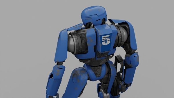 Cyborg cop  rigged