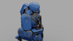Cyborg cop  rigged