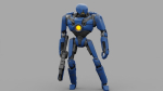 Cyborg cop  rigged