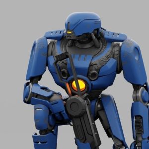 Cyborg cop  rigged