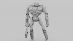 Cyborg cop  rigged