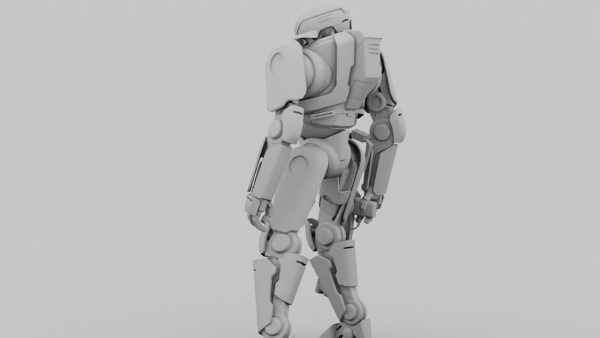 Cyborg cop  rigged