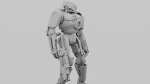 Cyborg cop  rigged