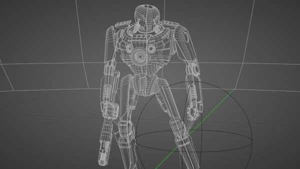 Cyborg cop  rigged
