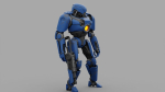 Cyborg cop  rigged