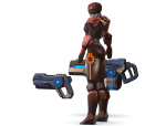 Cyborg Machine Gun with Automatic Rifle and Pistol - 3dsMax