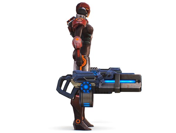 Cyborg Machine Gun with Automatic Rifle and Pistol - 3dsMax