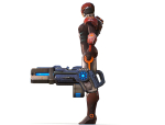 Cyborg Machine Gun with Automatic Rifle and Pistol - 3dsMax