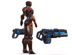 Cyborg Machine Gun with Automatic Rifle and Pistol - 3dsMax