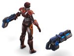 Cyborg Machine Gun with Automatic Rifle and Pistol - 3dsMax