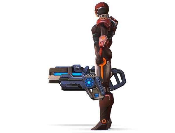 Cyborg Machine Gun with Automatic Rifle and Pistol - 3dsMax