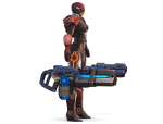 Cyborg Machine Gun with Automatic Rifle and Pistol - 3dsMax