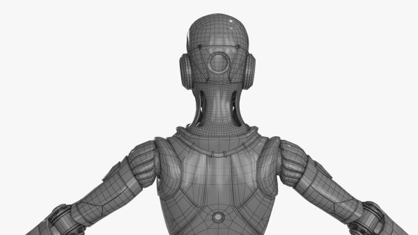 Cyborg Robot  Androgyne RIGGED