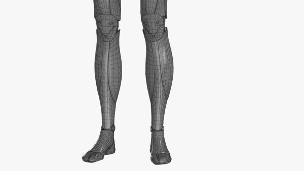 Cyborg Robot  Androgyne RIGGED