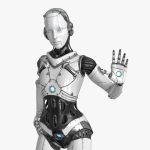 Cyborg Robot  Androgyne RIGGED