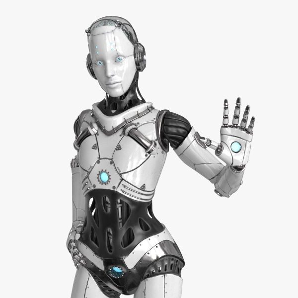 Cyborg Robot  Androgyne RIGGED