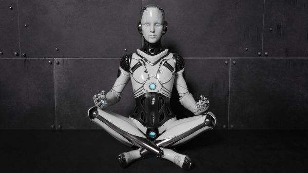 Cyborg Robot  Androgyne RIGGED