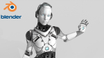 Cyborg Robot  Androgyne RIGGED