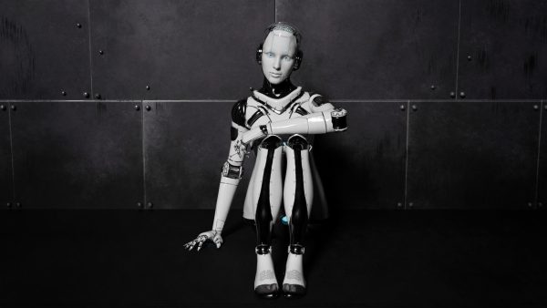 Cyborg Robot  Androgyne RIGGED