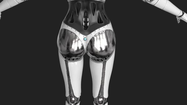 Cyborg Robot  Androgyne RIGGED