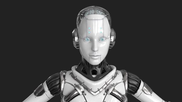Cyborg Robot  Androgyne RIGGED