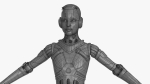 Cyborg Robot  Androgyne RIGGED