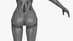 Cyborg Robot  Androgyne RIGGED