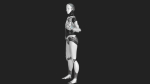 Cyborg Robot  Androgyne RIGGED