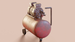 Vintage air compressor