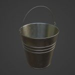 Dark Aged Steel Bucket