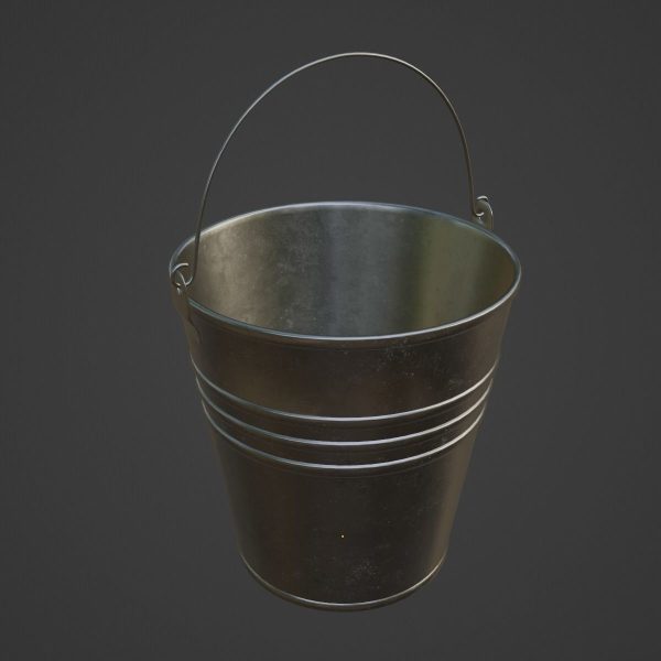 Dark Aged Steel Bucket