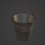 Dark Aged Steel Bucket