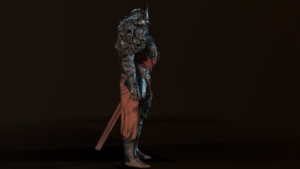 DarkKnight character in armor