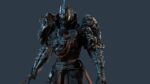 DarkKnight character in armor