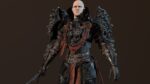 DarkKnight character in armor