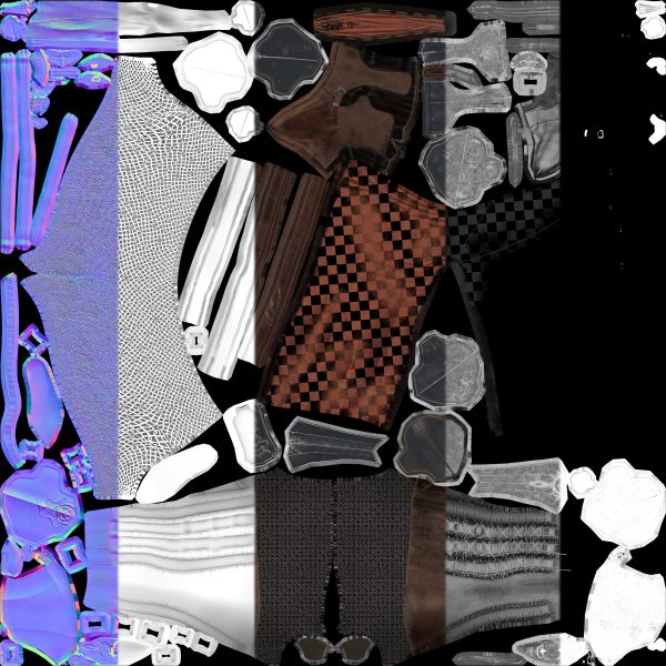 DarkKnight character in armor
