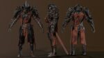 DarkKnight character in armor