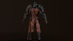 DarkKnight character in armor