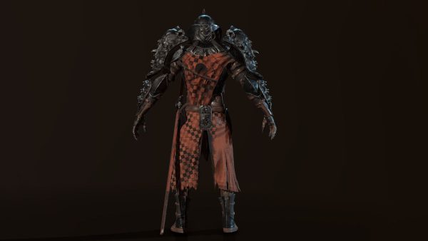 DarkKnight character in armor