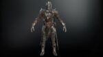 DarkKnight character in armor