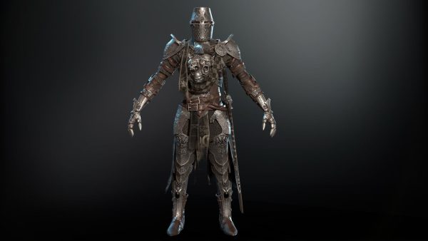 DarkKnight character in armor