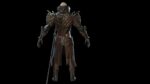 DarkKnight character in armor