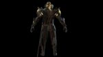 DarkKnight character in armor