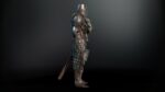 DarkKnight character in armor