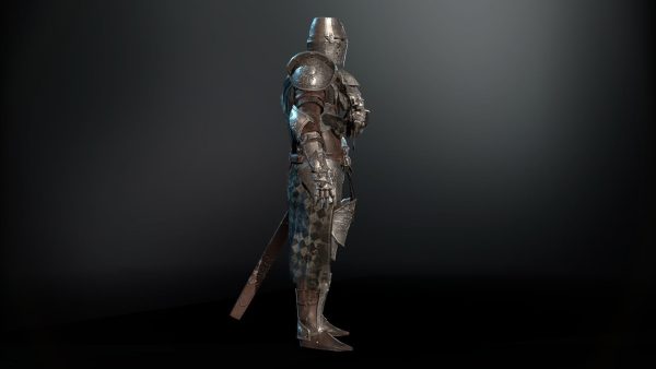 DarkKnight character in armor