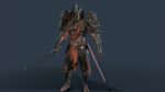 DarkKnight character in armor